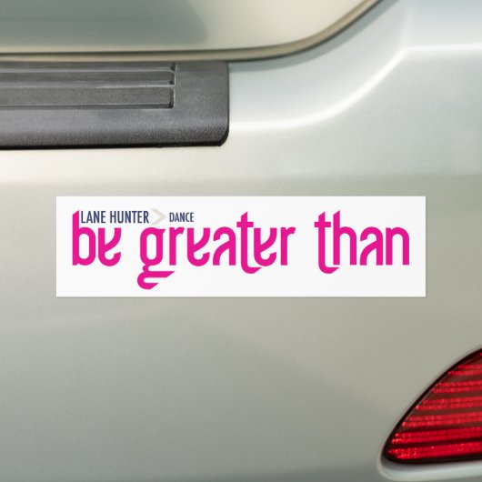 Bumpersticker (Op auto)