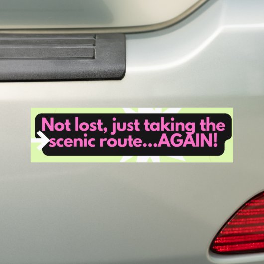 Bumpersticker (Op auto)