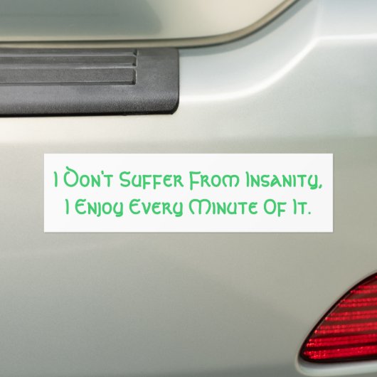 Bumpersticker (Op auto)