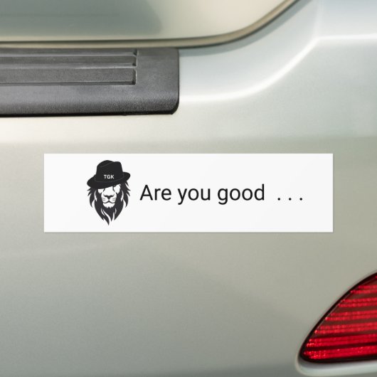 Bumpersticker (Op auto)