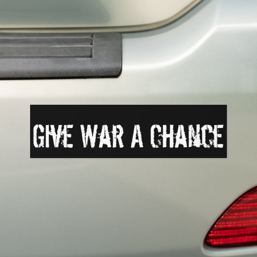Bumpersticker (Op auto)