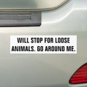 Bumpersticker (Op auto)