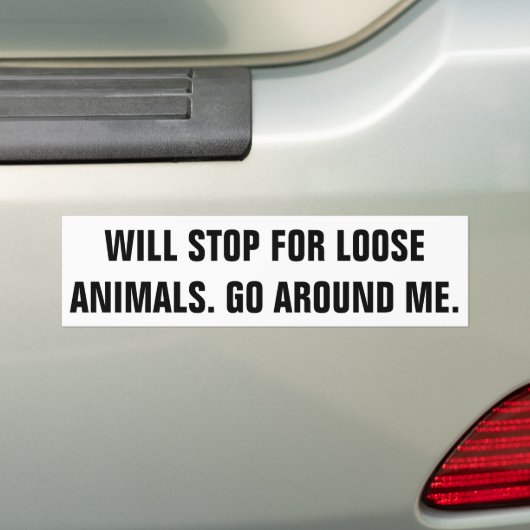 Bumpersticker (Op auto)