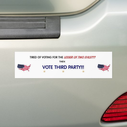 Bumpersticker (Op auto)
