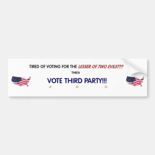 Bumpersticker (Voorkant)