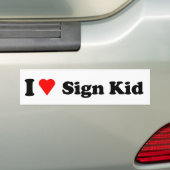 Bumpersticker (Op auto)