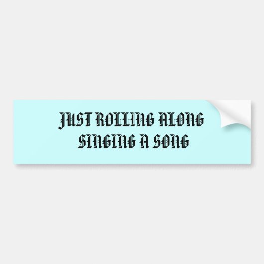 Bumpersticker (Voorkant)