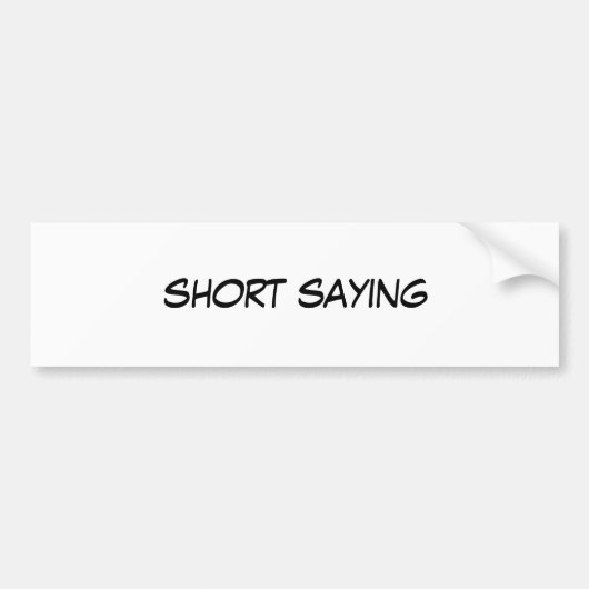 Bumpersticker (Voorkant)