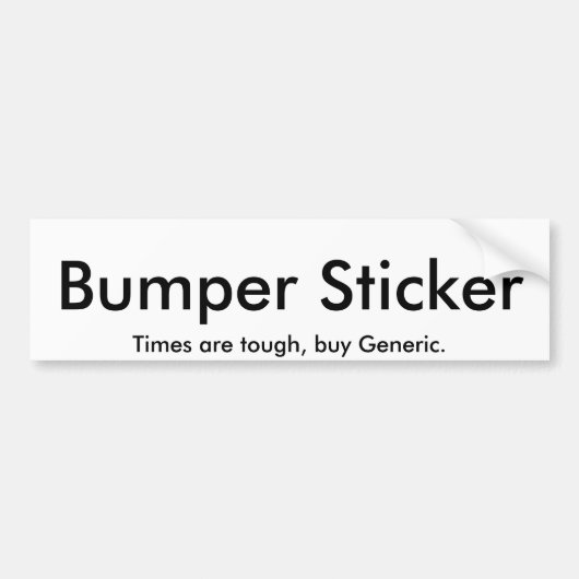 Bumpersticker (Voorkant)