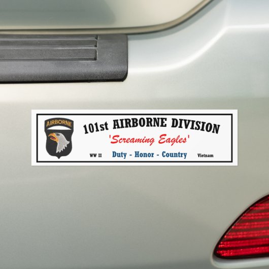 Bumpersticker - 101e Airborne Division Vietnam (Op auto)