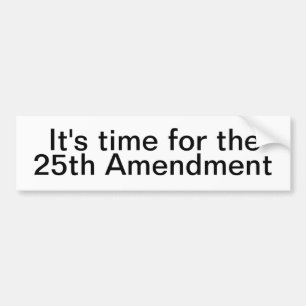 Bumpersticker - 25e amendement