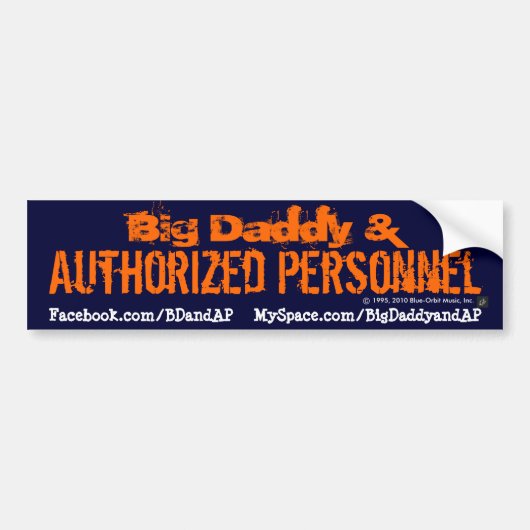 Bumpersticker 2 - BD&AP-Logo (Voorkant)