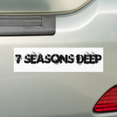 Bumpersticker 7 Seizoenen diep (Op auto)