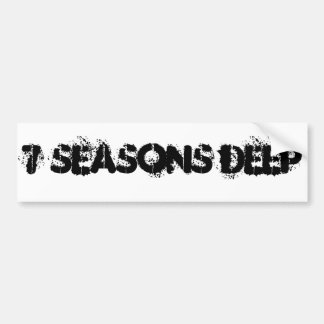 Bumpersticker 7 Seizoenen diep