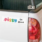 Bumpersticker aan boord (Op Truck)