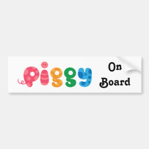 Bumpersticker aan boord