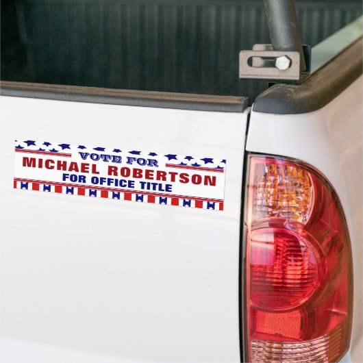 Bumpersticker aangepaste Sjabloon campagne (Op Truck)