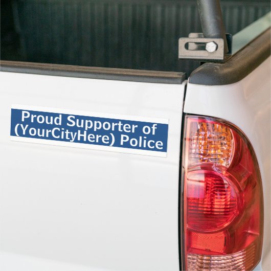 Bumpersticker Aangepaste stadspolitie (Op Truck)