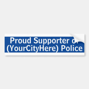 Bumpersticker Aangepaste stadspolitie