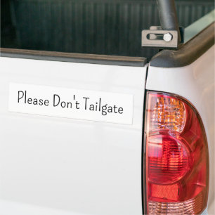 Bumpersticker Achteruitrijden Niet Gewenst