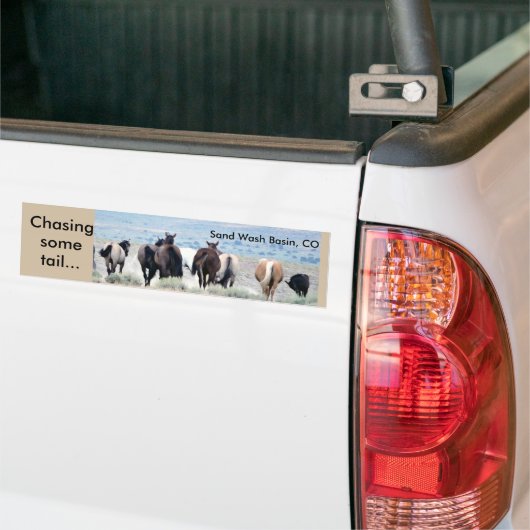 Bumpersticker achtervolgen (Op Truck)