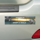 Bumpersticker ADOPTEER EEN KOALA AUSTRALIË (Op auto)