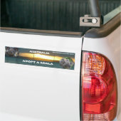 Bumpersticker ADOPTEER EEN KOALA AUSTRALIË (Op Truck)
