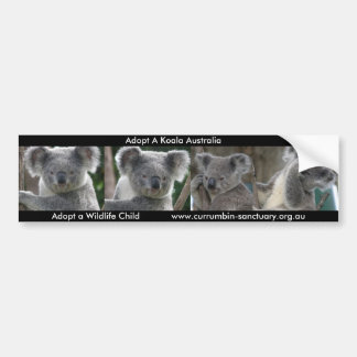 Bumpersticker adopteert een Koala Australië
