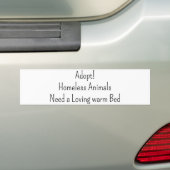 Bumpersticker Adoptie Kat & Honden (Op auto)