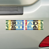 Bumpersticker AFEM Veteran GRENADA VETERAN (Op auto)