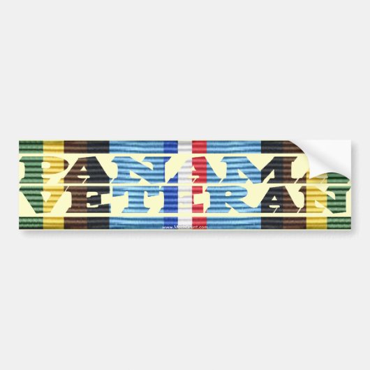 Bumpersticker AFEM Veteran PANAMA VETERAN (Voorkant)