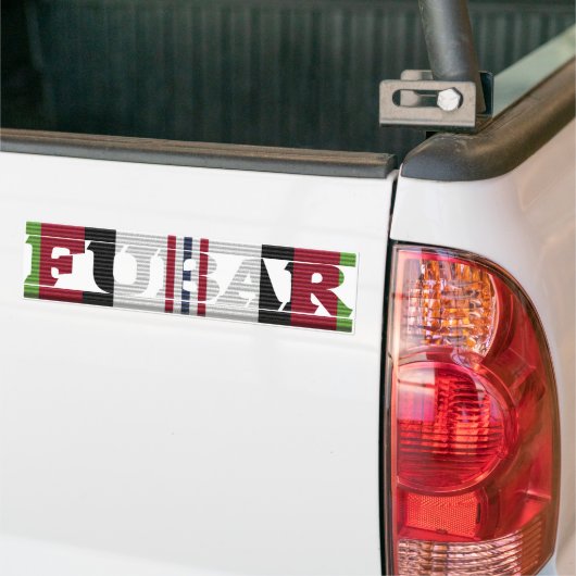 Bumpersticker Afghanistan Vet FUBAR (Op Truck)