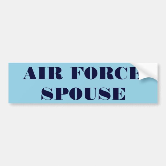 Bumpersticker Air Force-echtgenoot (Voorkant)