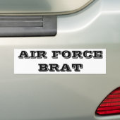 Bumpersticker Air Force-kind (Op auto)