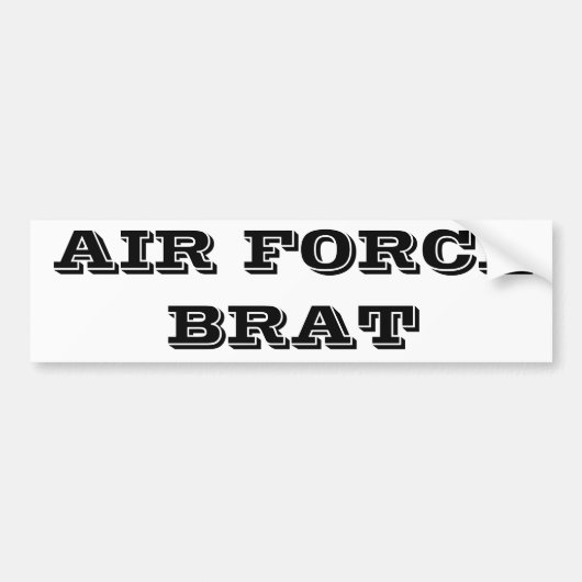 Bumpersticker Air Force-kind (Voorkant)