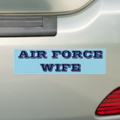 Bumpersticker Air Force Wife (Op auto)