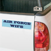 Bumpersticker Air Force Wife (Op Truck)
