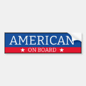 Bumpersticker - Amerikaans aan boord (Voorkant)