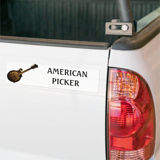 Bumpersticker "AMERIKAANSE PICKER" (Op Truck)