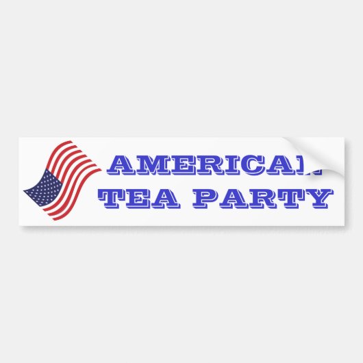 Bumpersticker-AMERIKAANSE TEA PARTIJ Bumpersticker (Voorkant)