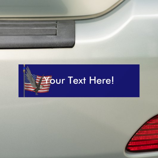 Bumpersticker Amerikaanse vlag (Op auto)