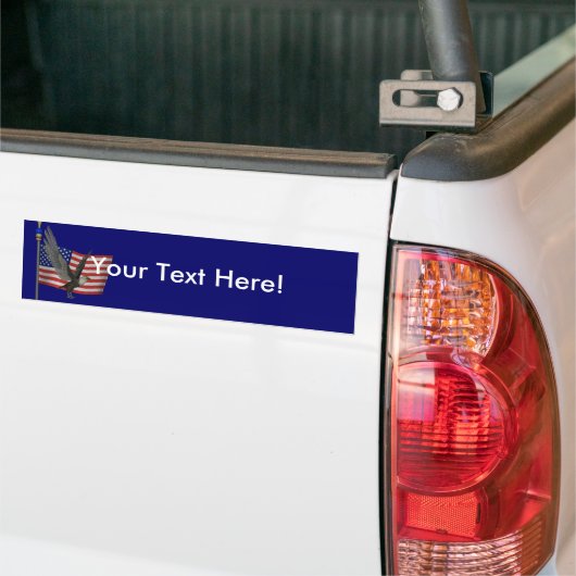 Bumpersticker Amerikaanse vlag (Op Truck)