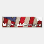 Bumpersticker Amerikaanse vlag tiredofwinning.ru (Voorkant)