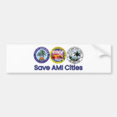 Bumpersticker AMI Cities opslaan (Voorkant)