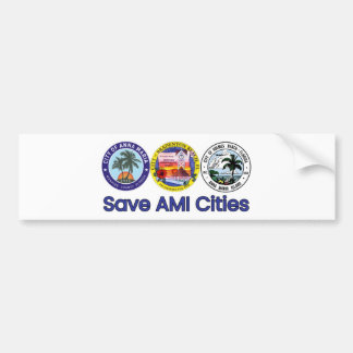 Bumpersticker AMI Cities opslaan