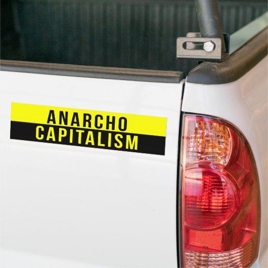 Bumpersticker Anarcho Capitalism (Op Truck)