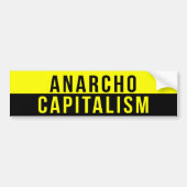Bumpersticker Anarcho Capitalism (Voorkant)