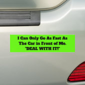 Bumpersticker ANGRY DRIVERS BRIGHT GREEN (Op auto)