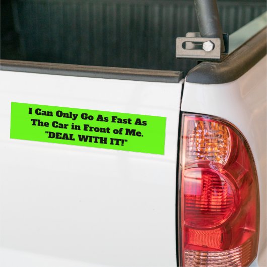Bumpersticker ANGRY DRIVERS BRIGHT GREEN (Op Truck)