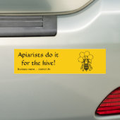 Bumpersticker - Apiaristen doen het voor de bijenk (Op auto)